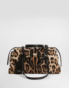 Dolce & Gabbana Vittoria Leo-Print Shoulder and Crossbody Bag