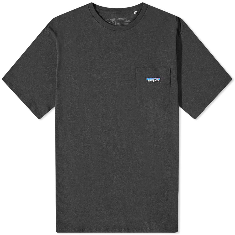Tričko Patagonia Regenerative Cotton Pocket Tee Čierna | 53255-INBK, 0