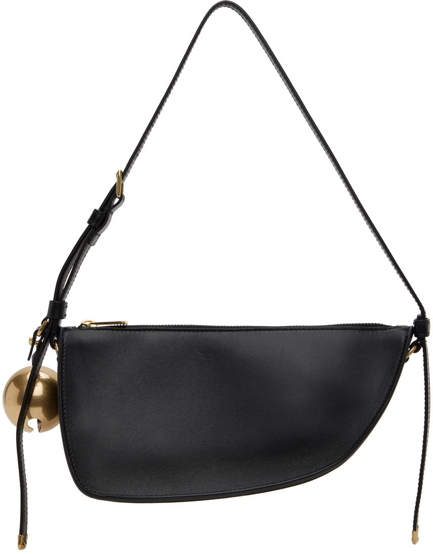Taška cez rameno Burberry Mini Shield Sling Bag Čierna | 8077580, 0