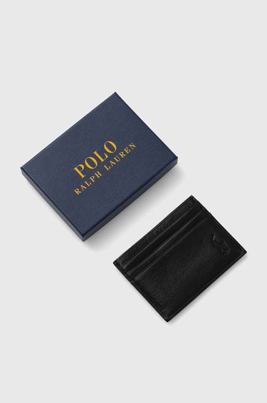 Peňaženka Polo by Ralph Lauren Polo Ralph Lauren Card Case Čierna | 405913722, 2