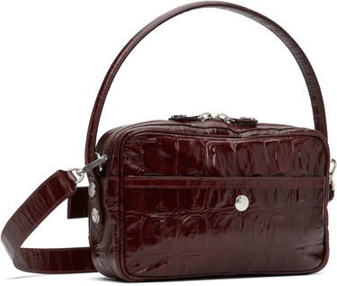 Taška cez rameno Acne Studios Acne Studios Camero Party Croc-Embossed Leather Shoulder Bag Hnedá | A10447-, 2