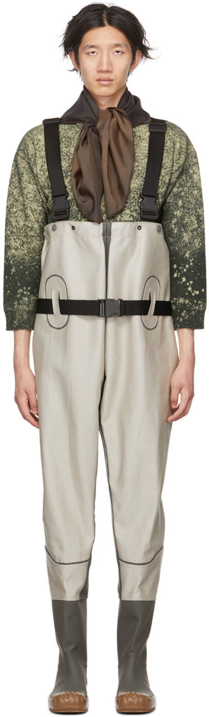 Nohavice Maison Margiela Maison Margiela Leather Waders Béžová | S37WW0108 P4679, 0