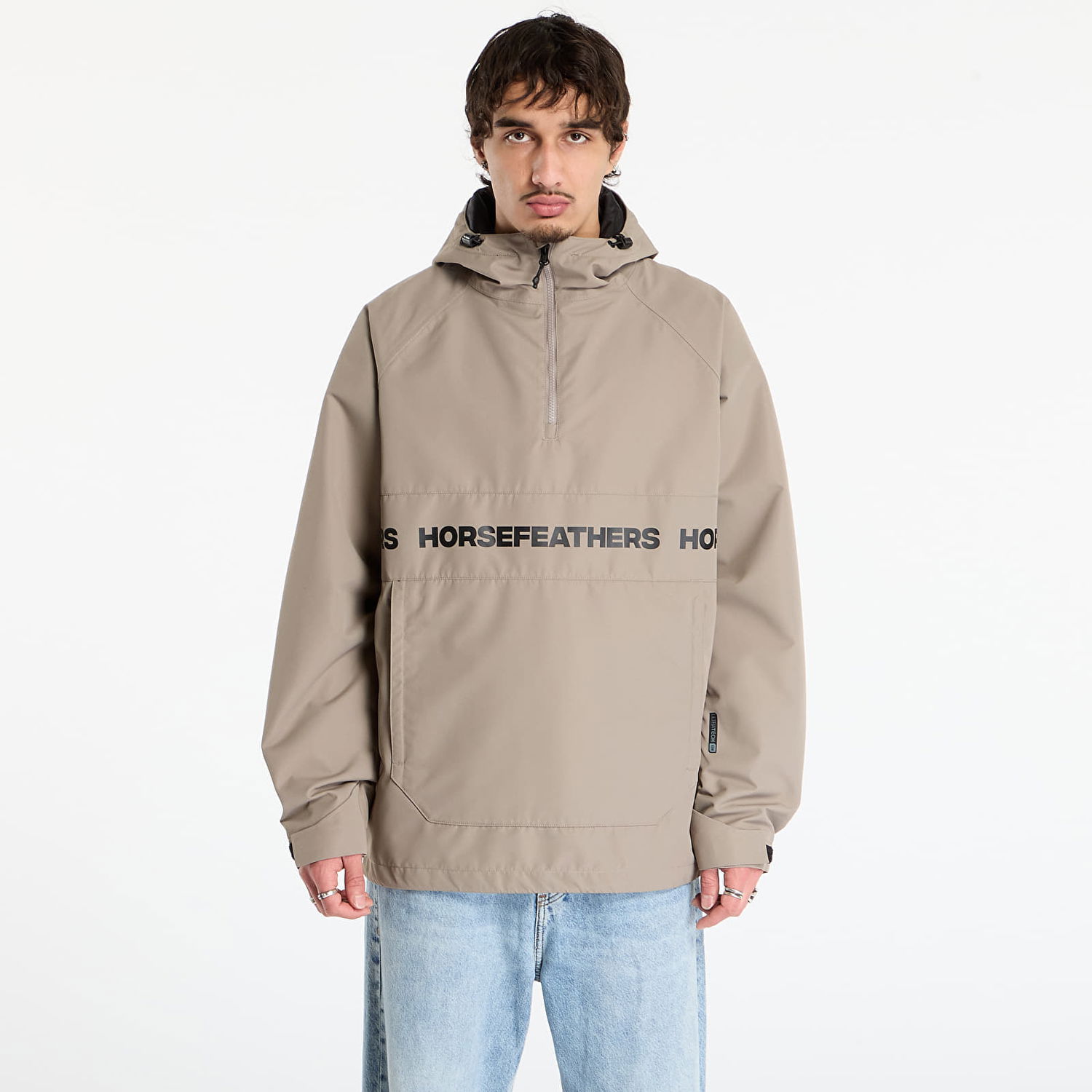 Vetrovka Horsefeathers Gordie Hooded Anorak Jacket Béžová | OM322G, 0