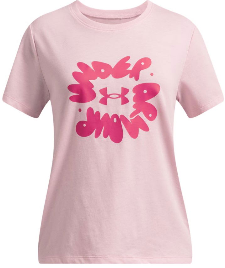 Tričko Under Armour Under Armour Bubble Wordmark Short Sleeve T-Shirt Ružová | 1389765-647, 0