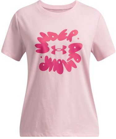 Tričko Under Armour Under Armour Bubble Wordmark Short Sleeve T-Shirt Ružová | 1389765-647, 0