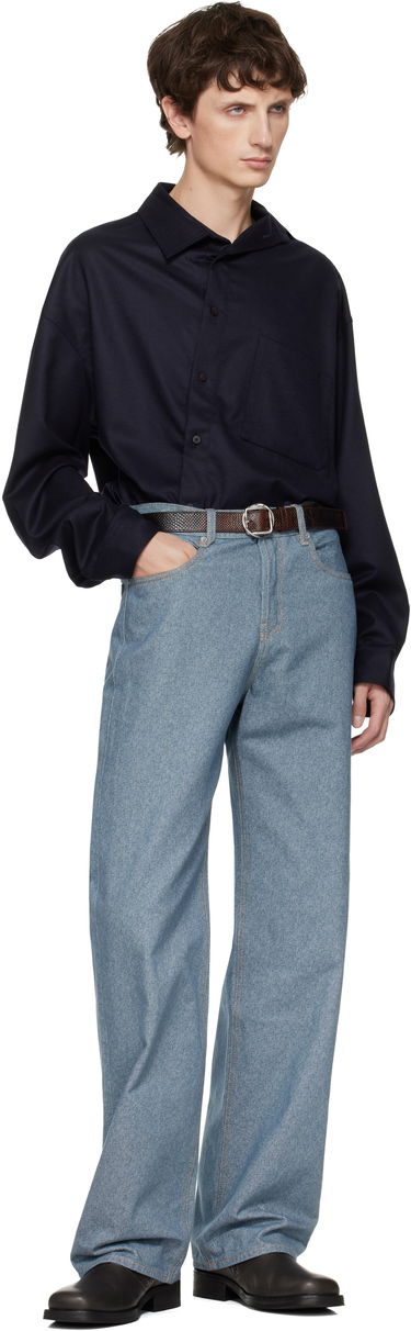 Opasok Jacquemus 'The Salon' Snake-Embossed Sculptural Buckle Belt Hnedá | 25HBEU00345AC05G03, 1