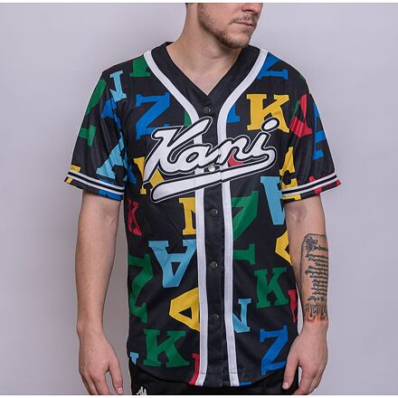 Dres Karl Kani Varsity Logo Baseball Shirt Rôznofarebný | KK6033421, 0