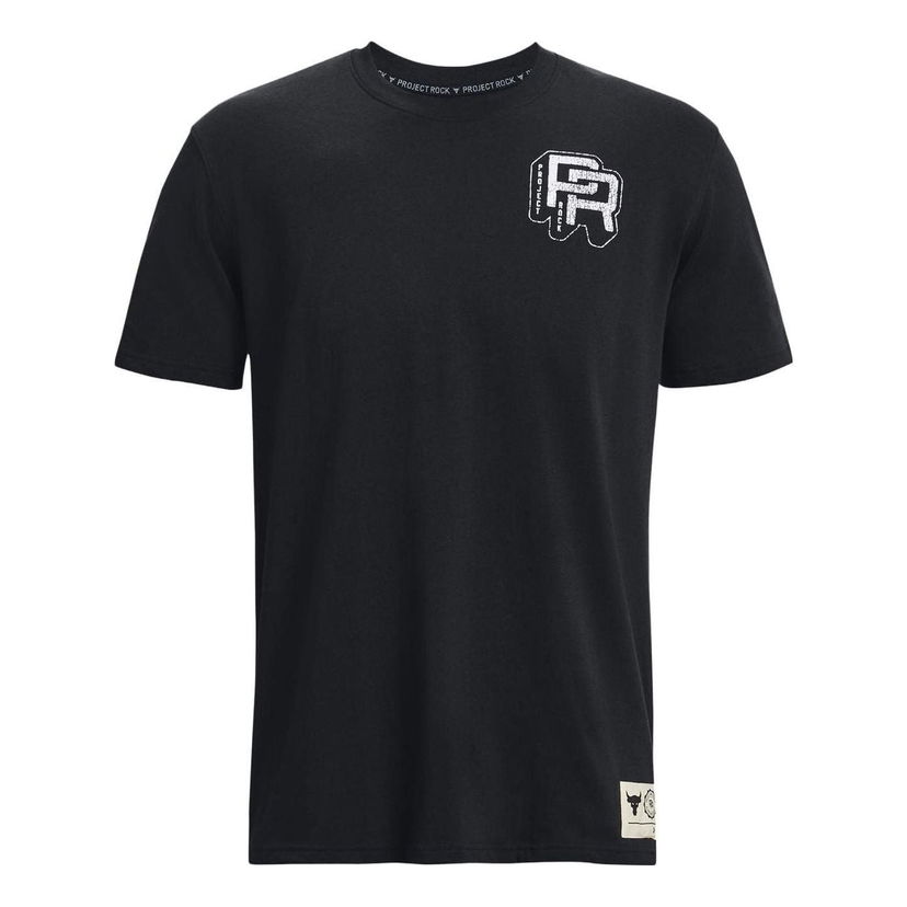 Tričko Under Armour Project Rock Heavyweight Training Short Sleeve T-Shirt Čierna | 1379114-001