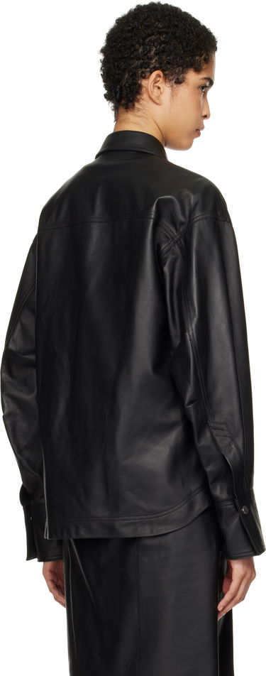 Košeľa The Attico Attico Eliza Leather Shirt Čierna | 250WCB00074 LBT129AA, 2