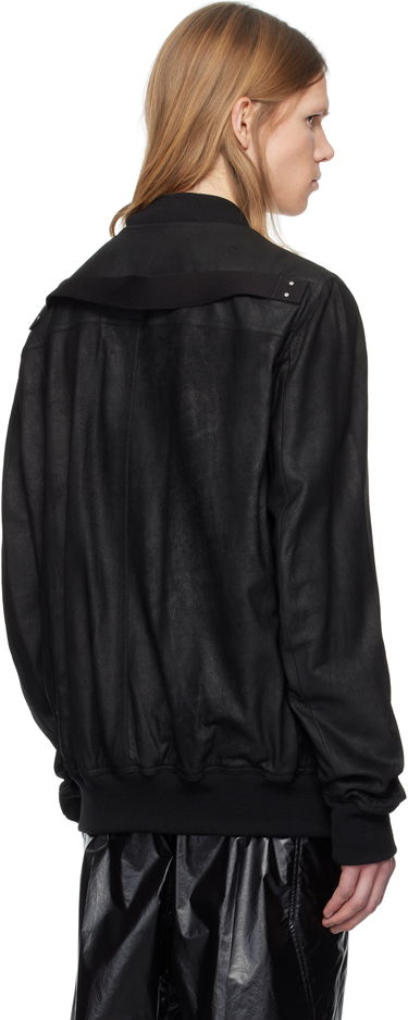 Bomber bunda Rick Owens Rick Owens Hollywood Classic Flight Leather Jacket Čierna | RU01E5778 LBA, 2