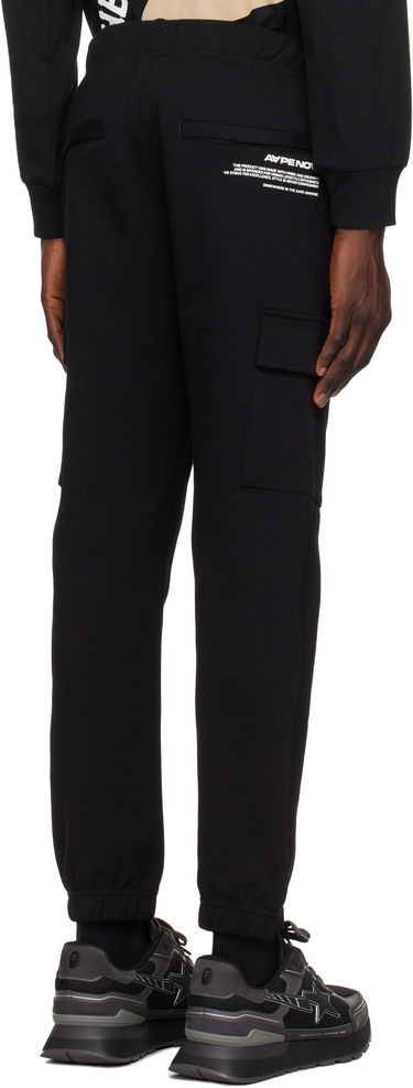 Tepláky AAPE by A Bathing Ape AAPE by A Bathing Ape 'AAPE Now' Cargo Sweatpants Čierna | AAPPTMB628XXNBKX, 2