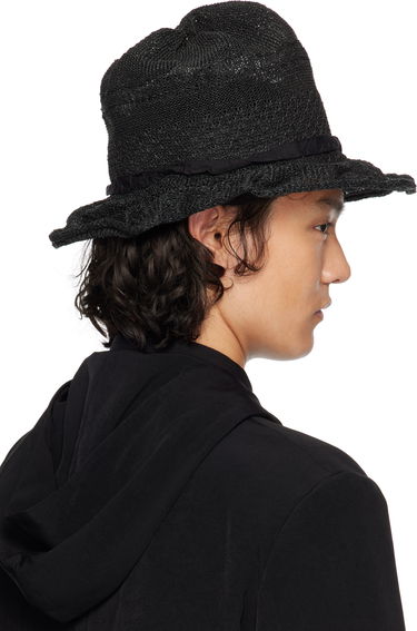 Klobúk Yohji Yamamoto Yohji Yamamoto Paper PE Mountain Hat Čierna | HP-H03-960, 2