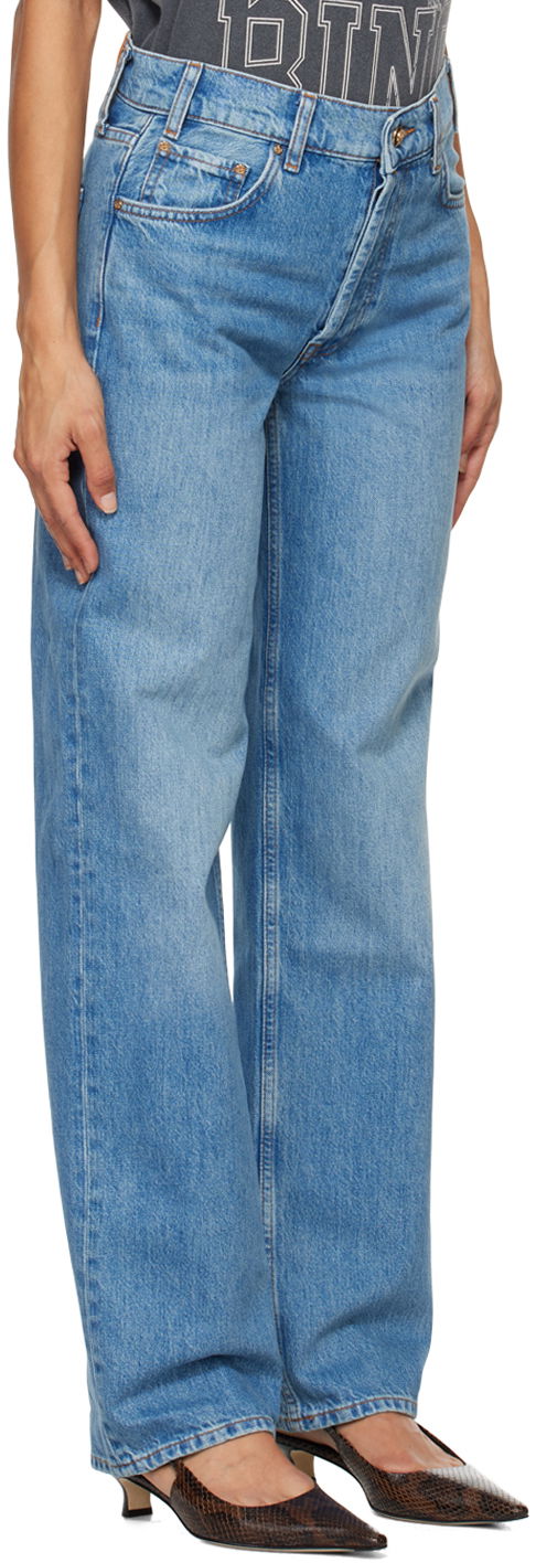 Džínsy Anine Bing Gavin Long Denim Jeans Modrá | A-06-10013-WHD21, 1
