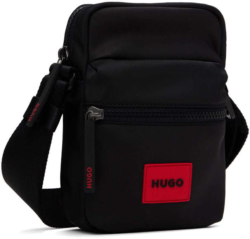 Taška cez rameno BOSS Hugo Logo Patch Crossbody Bag Čierna | 50523544, 1