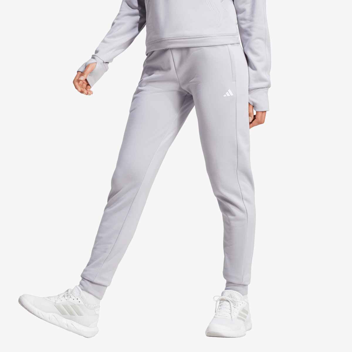 Tepláky adidas Performance AEROREADY Game and Go Tapered Fleece Joggers Fialová | IX5060, 1