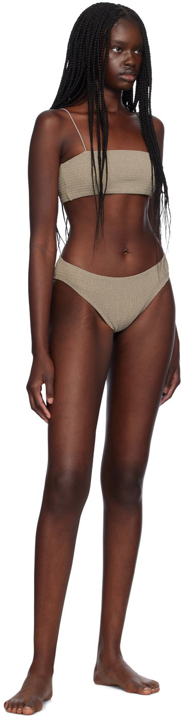 Plavky TOTEME Smocked Mid-Rise Bikini Zelené | 241-WSW1079-FB0130/WRW3263FB0130, 3