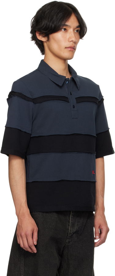 Polo tričko Eckhaus Latta Eckhaus Latta Striated Polo Navy | 1401-EL-PF25-M, 1