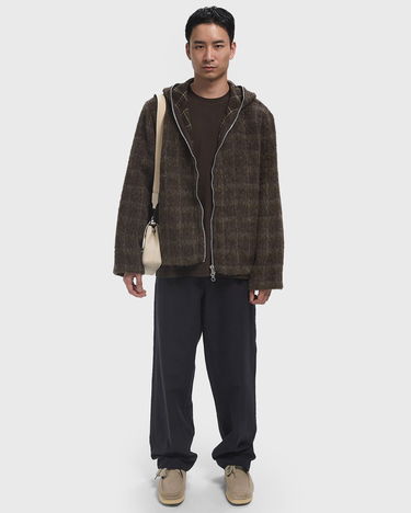 Mikina OUR LEGACY Our Legacy Mohair Zip Hoodie Hnedá | M4256FD, 2