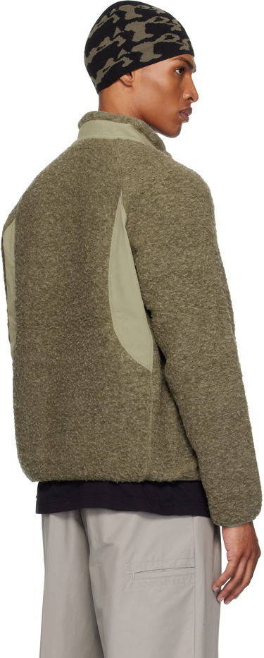Bunda ROA ROA Polar Fleece Zip-Up Jacket Zelené | RBMW061FA43, 2