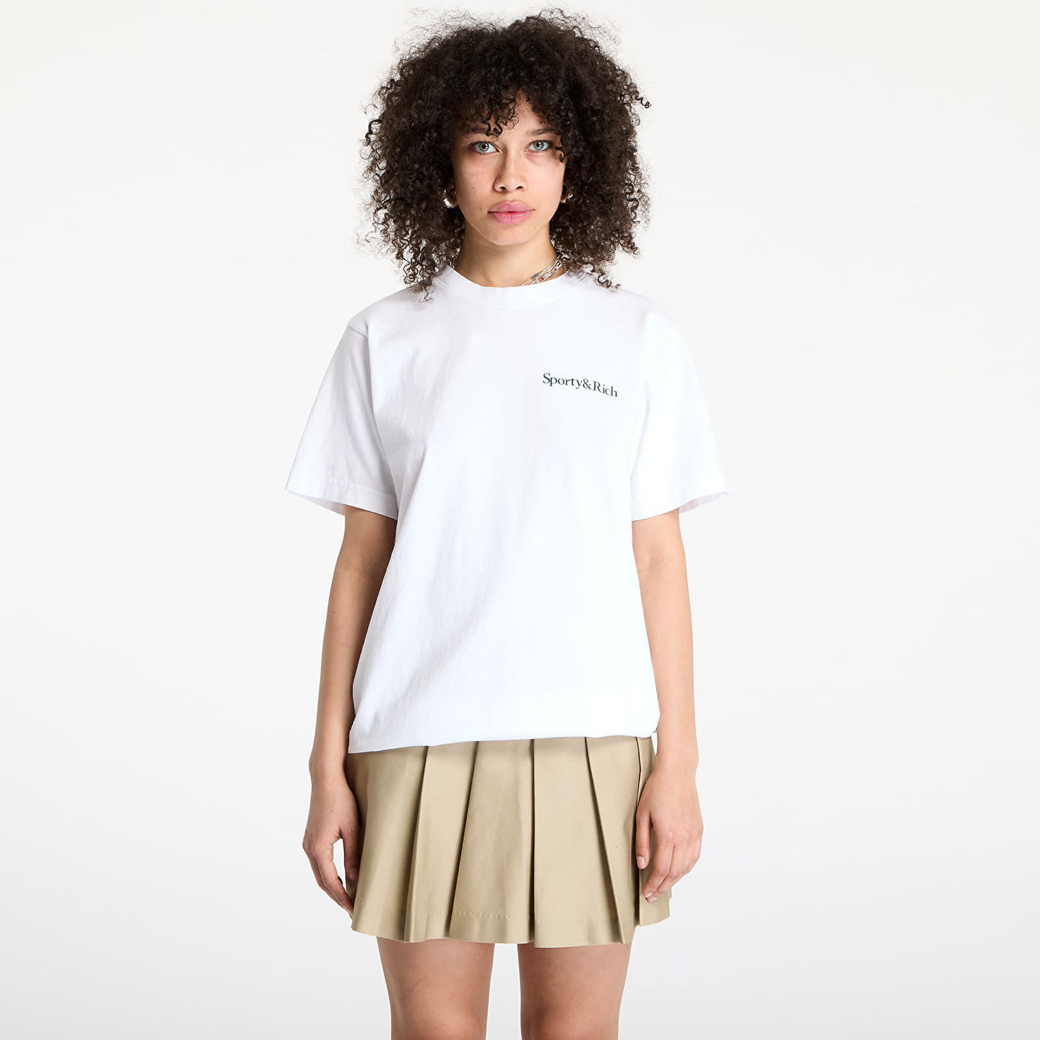 Tričko Sporty & Rich Sporty & Rich Drink More Water T-Shirt Biela | TO043606300WH01, 0