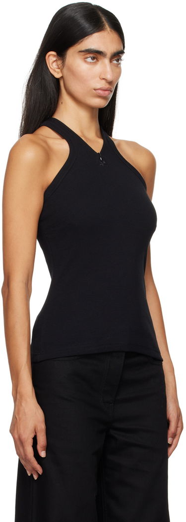 Tielko Courrèges Black Fitted Zipped Tank Top Čierna | 324JDE079JS0121, 1