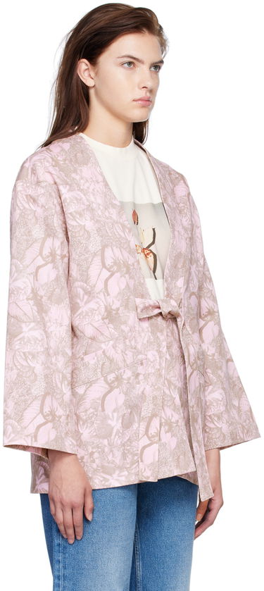 Bunda Stockholm (Surfboard) Club Stockholm Surfboard Club Kimono Denim Jacket Ružová | Kimono, 1