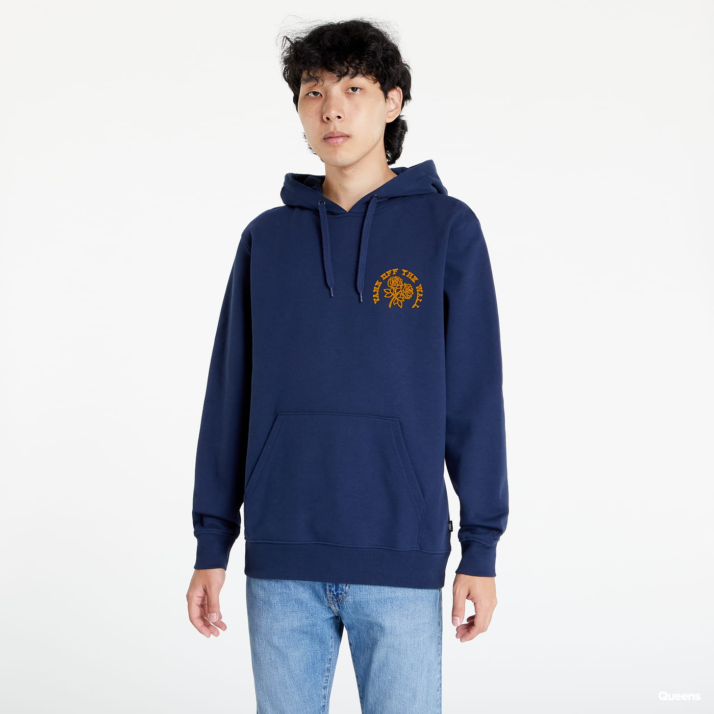 Mikina Vans Roses and Butterflies Pullover Hoodie Navy | VN0000BGLKZ1, 1