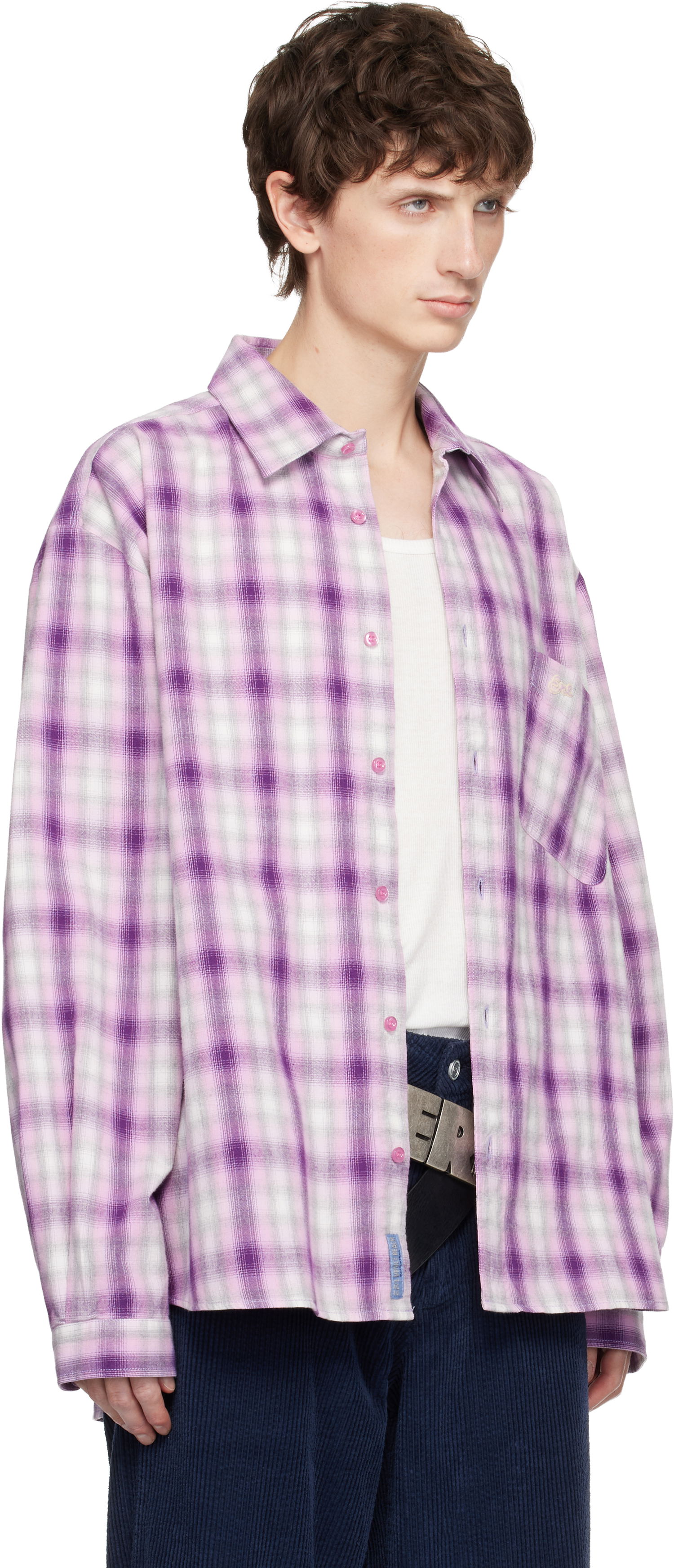 Košeľa ERL Long Sleeve Plaid Button-Up Shirt Rôznofarebný | ERL11B003, 1