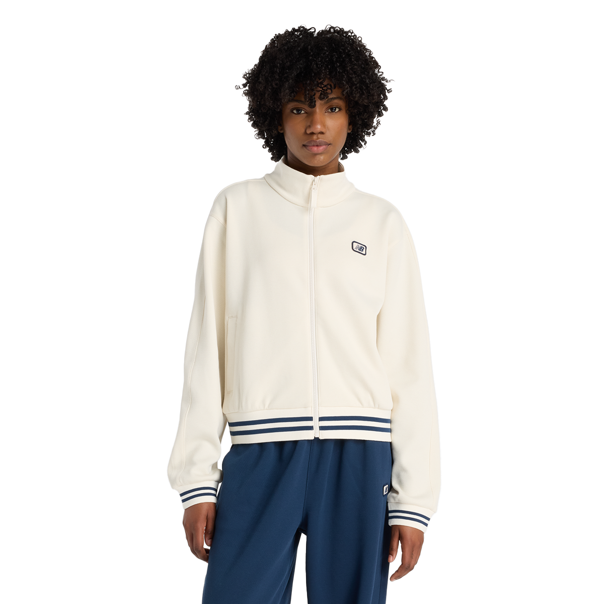 Bunda New Balance Post Season Track Jacket Biela | WJ53505-PEF, 0
