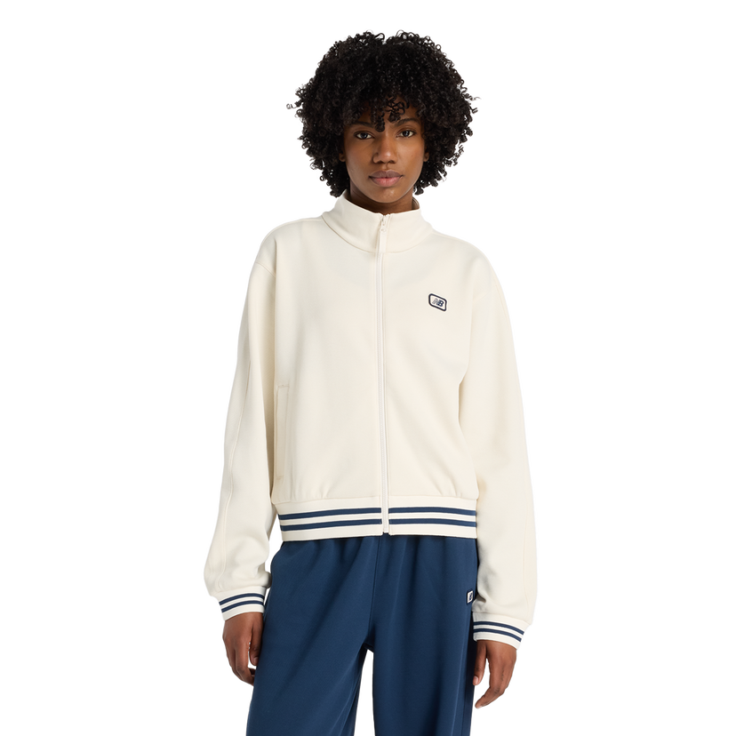 Bunda New Balance Post Season Track Jacket Biela | WJ53505-PEF