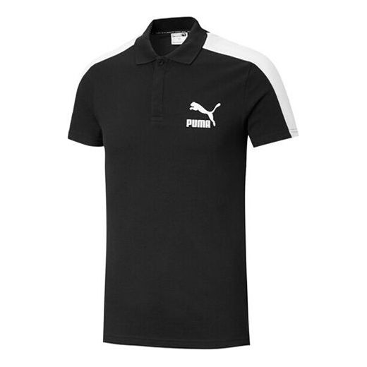 Polo tričko Puma Iconic T7 Men's Polo Shirt Čierna | 598250-01