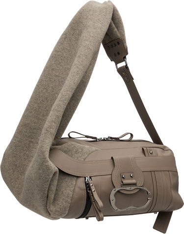 Taška cez rameno Ottolinger Ottolinger Wool Leather Bag Šedá | 126-901526-01, 1