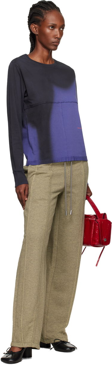 Tričko Eckhaus Latta Eckhaus Latta Lapped Long Sleeve T-Shirt Fialová | 302-EL-PF25-S -, 3