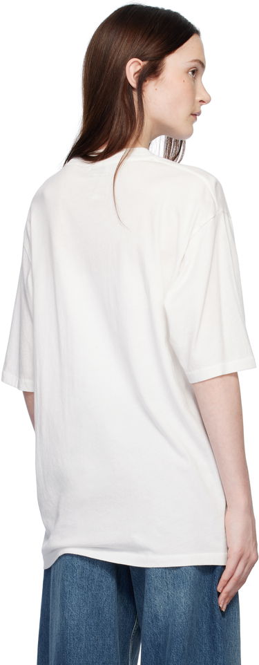 Tričko Anine Bing Cason Graphic Print Cotton T-Shirt Biela | A-08-10131-IVY1, 2