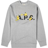 Sveter A.P.C. Pokémon Pikachu x Crewneck Šedá | COGVF-H27863-PLB, 1