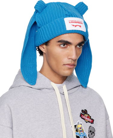 Kulicha Charles Jeffrey Loverboy Charles Jeffrey LOVERBOY Chunky Knit Rabbit Ear Beanie Modrá | 052130205, 1