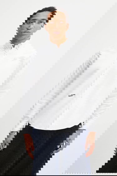 Košeľa AAPE by A Bathing Ape AAPE Now Cotton Regular Button-Down Shirt Biela | AAPSTM8539XXP, 0