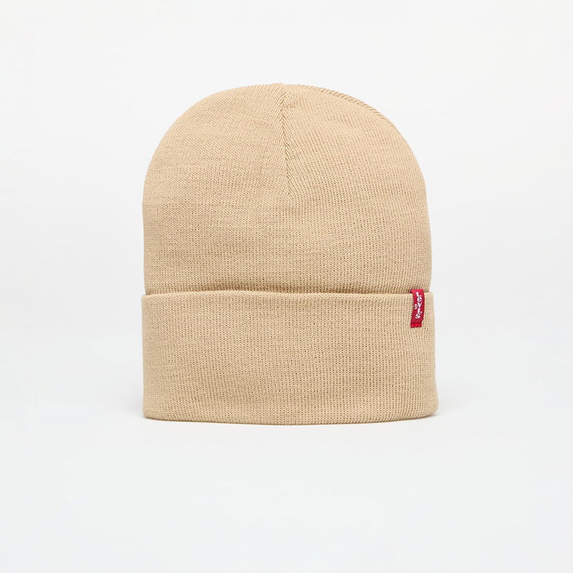 Kulicha Levi's Slouchy Red Tab Beanie Beige Universal Béžová | D7543-0017