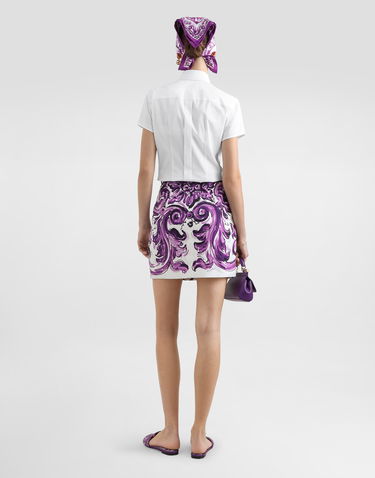 Košeľa Dolce & Gabbana Dolce & Gabbana Poplin Short Sleeve Shirt Biela | F5T77TFUEFMW0800, 2