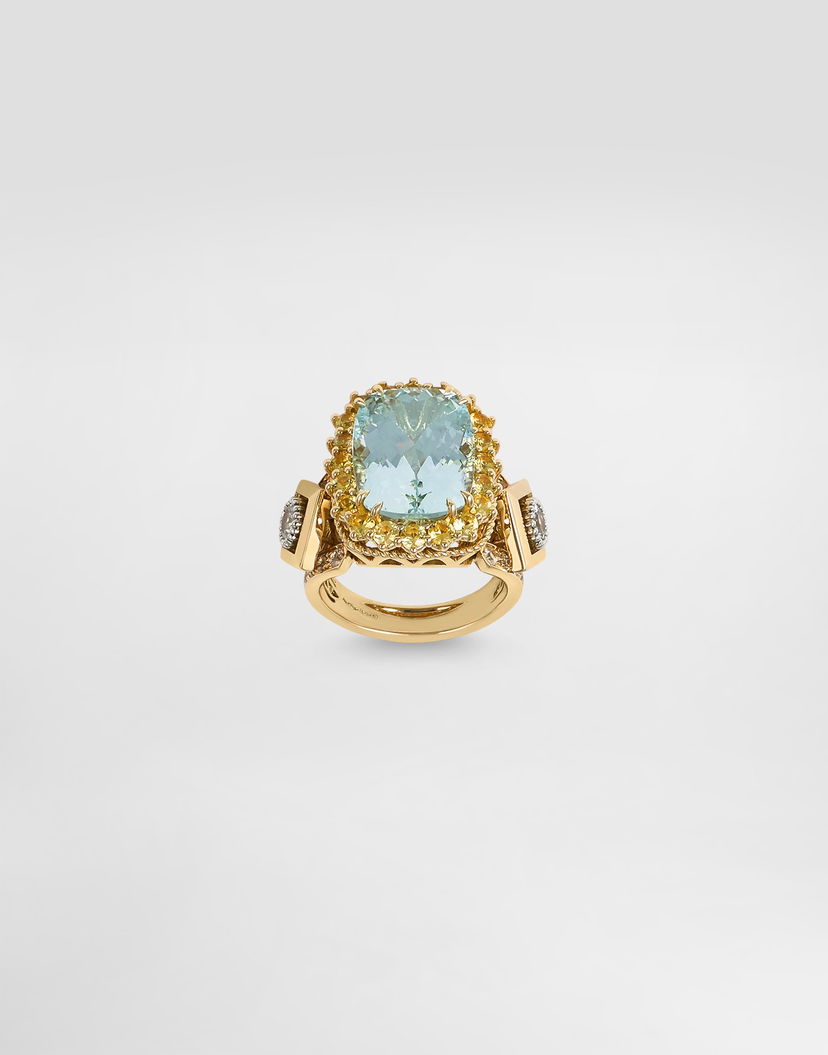 Prsteň Dolce & Gabbana Dolce & Gabbana Aquamarine Ring Tyrkysová | WRSA7GWAQM187583