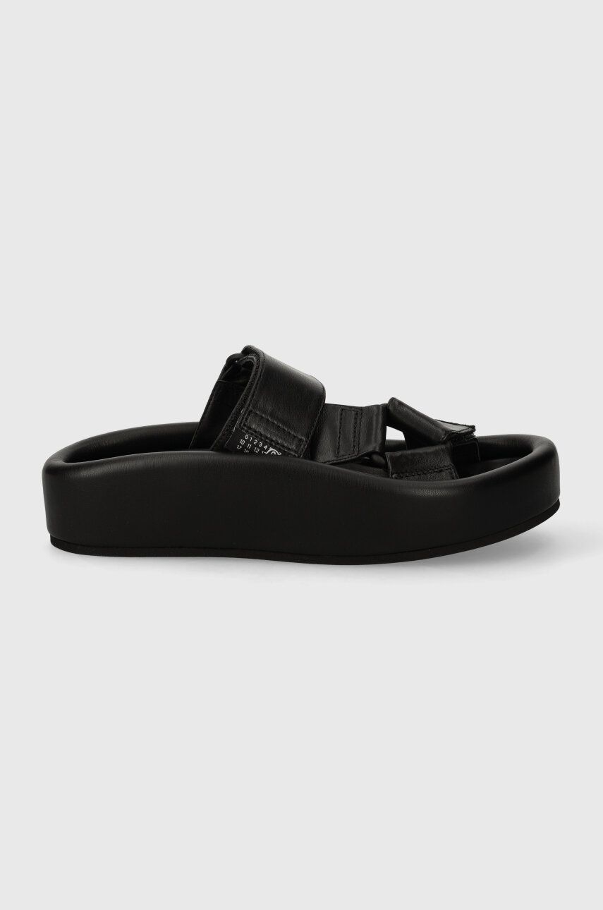 Tenisky a topánky Maison Margiela Leather Platform Slides Čierna | S59WP0206, 1