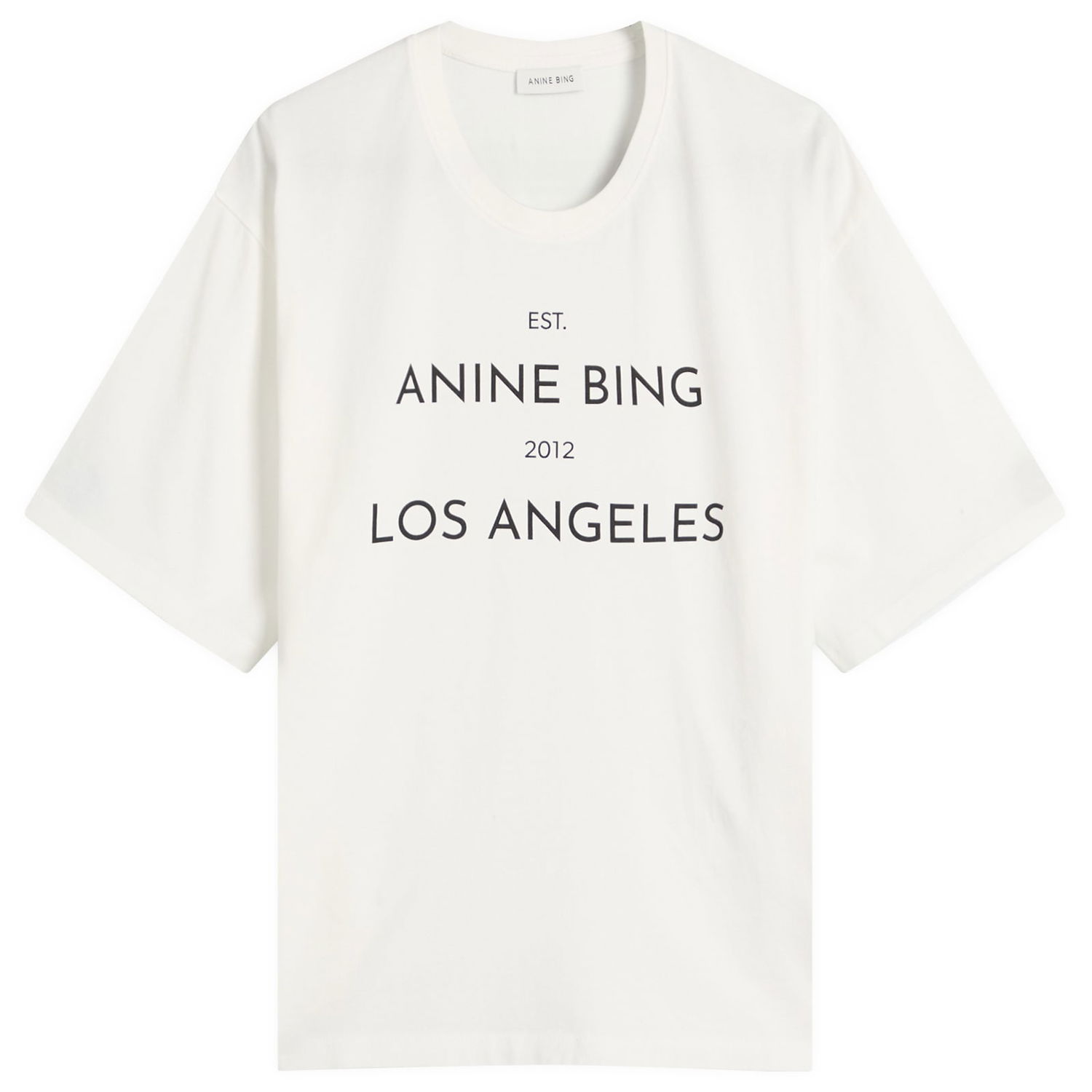 Tričko Anine Bing Rudy T-Shirt Biela | A-08-11037-IVY1, 0