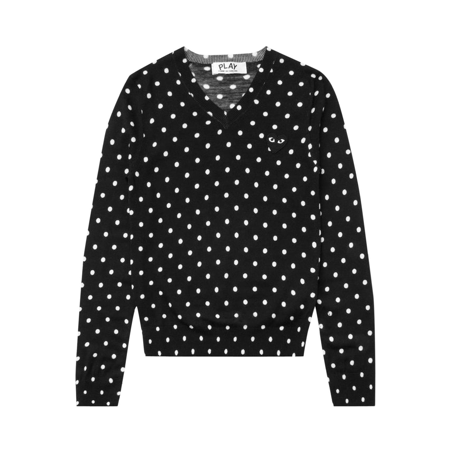 Sveter Comme des Garçons PLAY Polka Dot Crewneck Čierna | az n035 051 1, 1