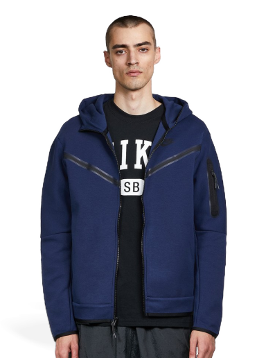 Mikina Nike Sportswear Tech Fleece Hoodie Navy | CU4489-410