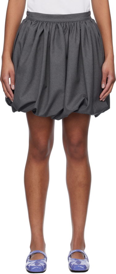 Sukňa Marni Marni Wool Balloon Mini Skirt Šedá | GOMA0699U0 TW839, 0