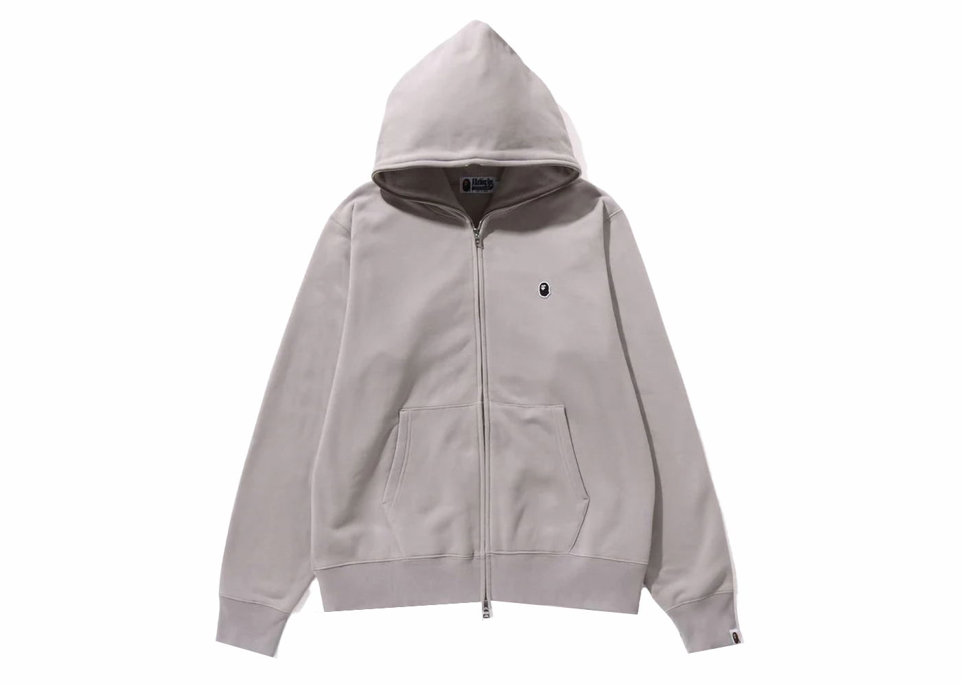 Mikina BAPE BAPE Ape Head One Point Full Zip Hoodie Gray Šedá | 1J80-115-006, 0