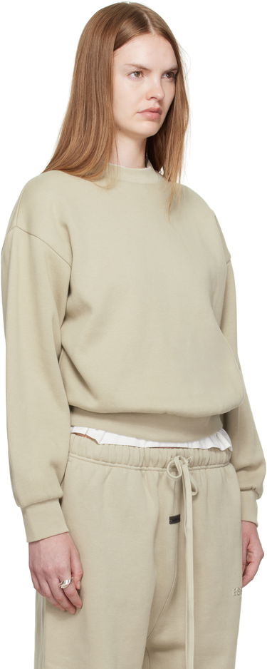 Mikina Fear of God Fear of God ESSENTIALS Classic Fit Crewneck Sweatshirt Béžová | 192SP255556FW, 1