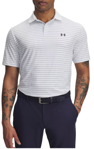 Polo tričko Under Armour Drive Chill Printed Polo Biela | 1389597-102, 0
