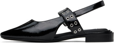Šaty rag & bone rag & bone Astra Leather Slingback Ballerina Flats Čierna | WFF24FF000PA0, 2