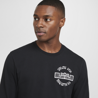 Tričko Nike Max90 LeBron Long Sleeve T-Shirt Čierna | HF6191-010, 1